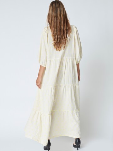 co'couture Jurk 'Cherry' in Geel