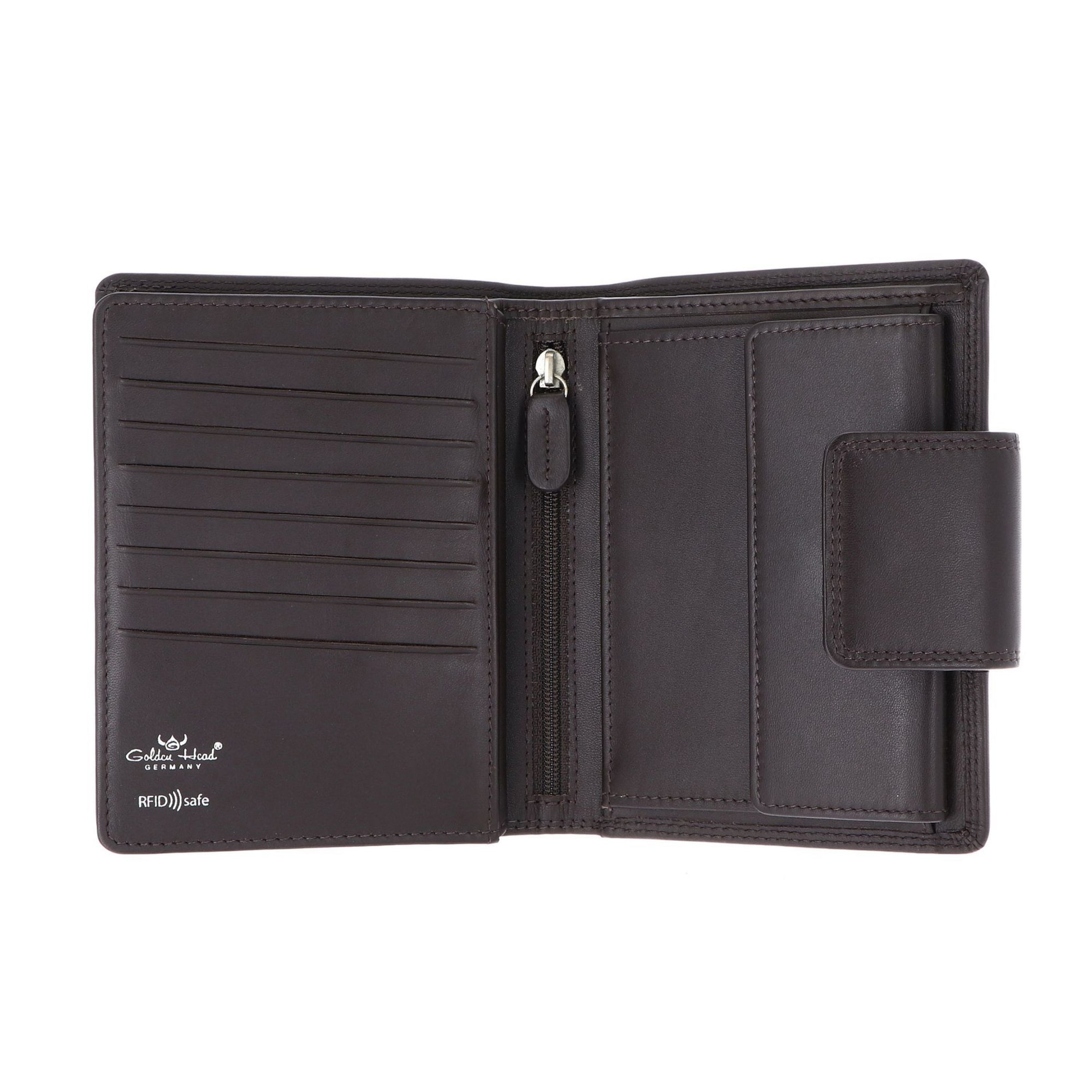 Porte-monnaies 'Polo' GOLDEN HEAD en marron