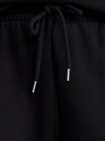 Dilvin Wide leg Sportbroek in Zwart