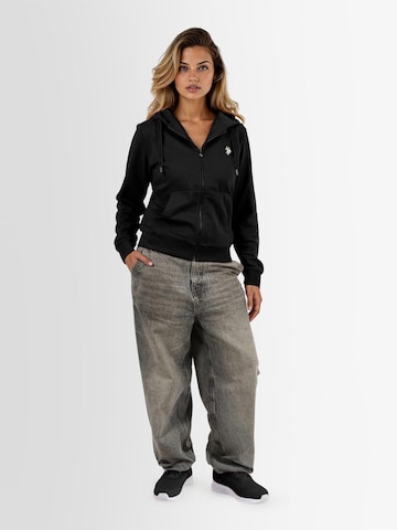 U.S. POLO ASSN. Sweat jacket in Black