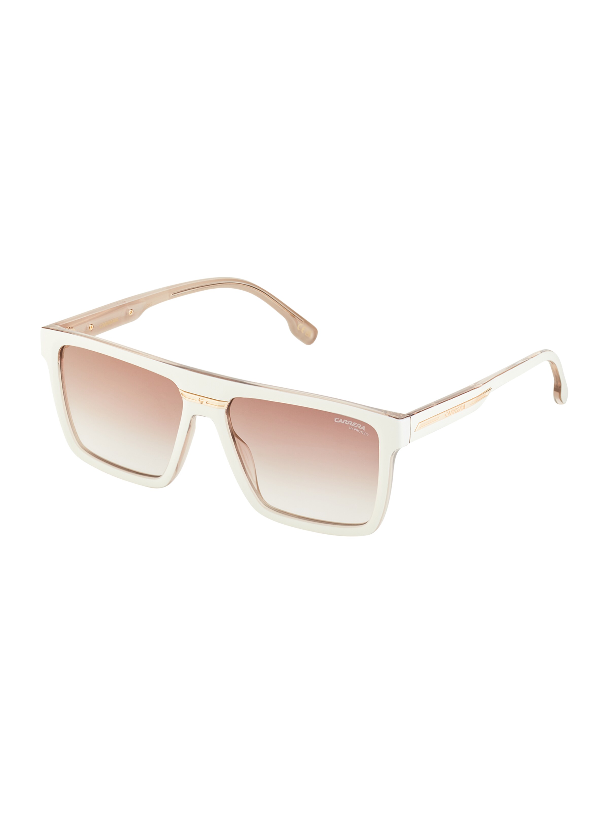 Lunettes de soleil Carrera en beige : devant