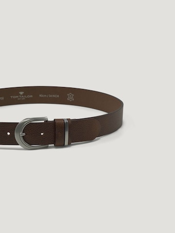 TOM TAILOR Belt 'Sandra' in Brown