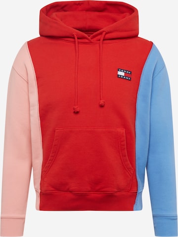 Tommy Jeans Sweatshirt in Rood: voorkant