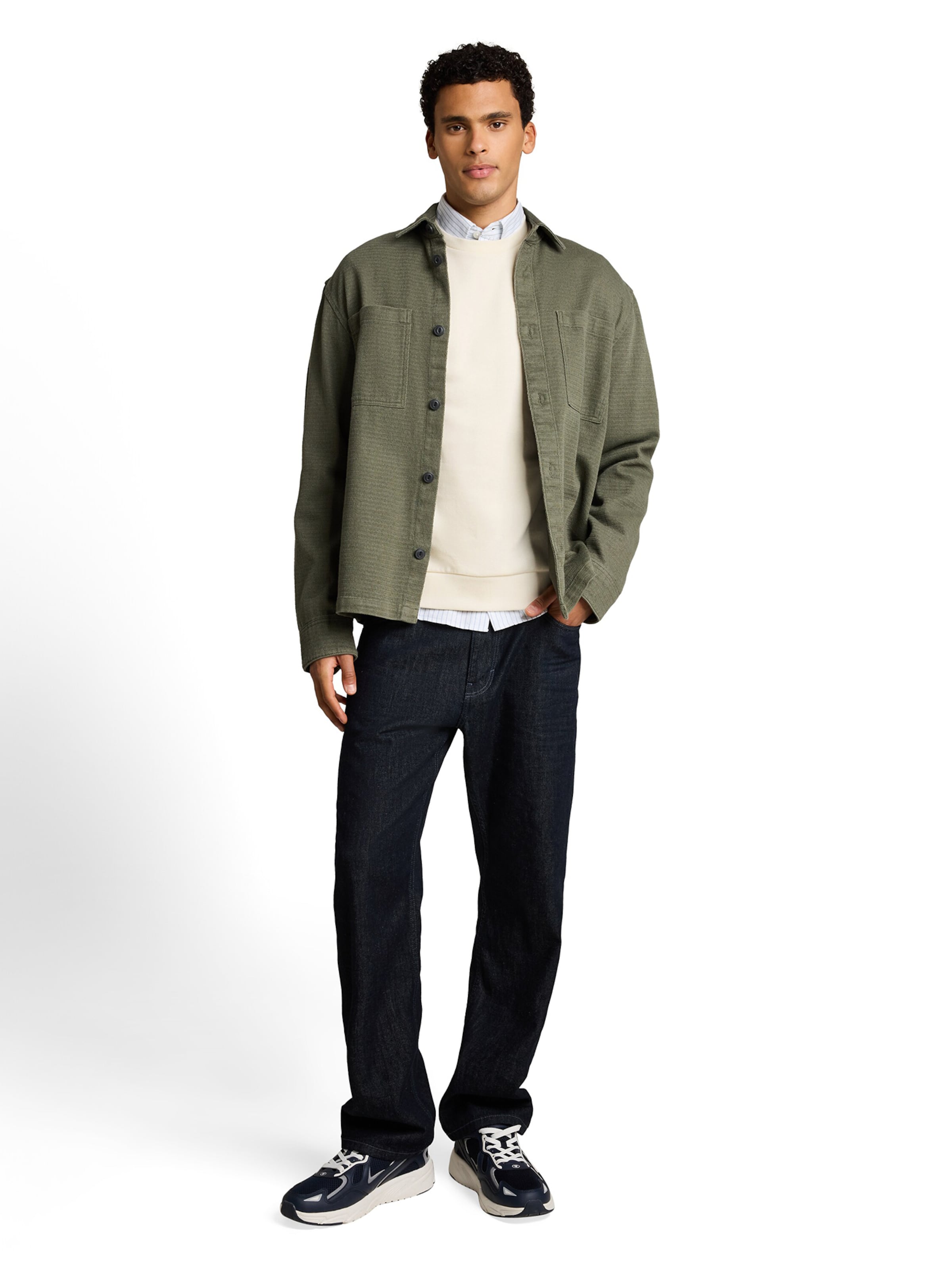 TOM TAILOR DENIM Sweatshirt i beige