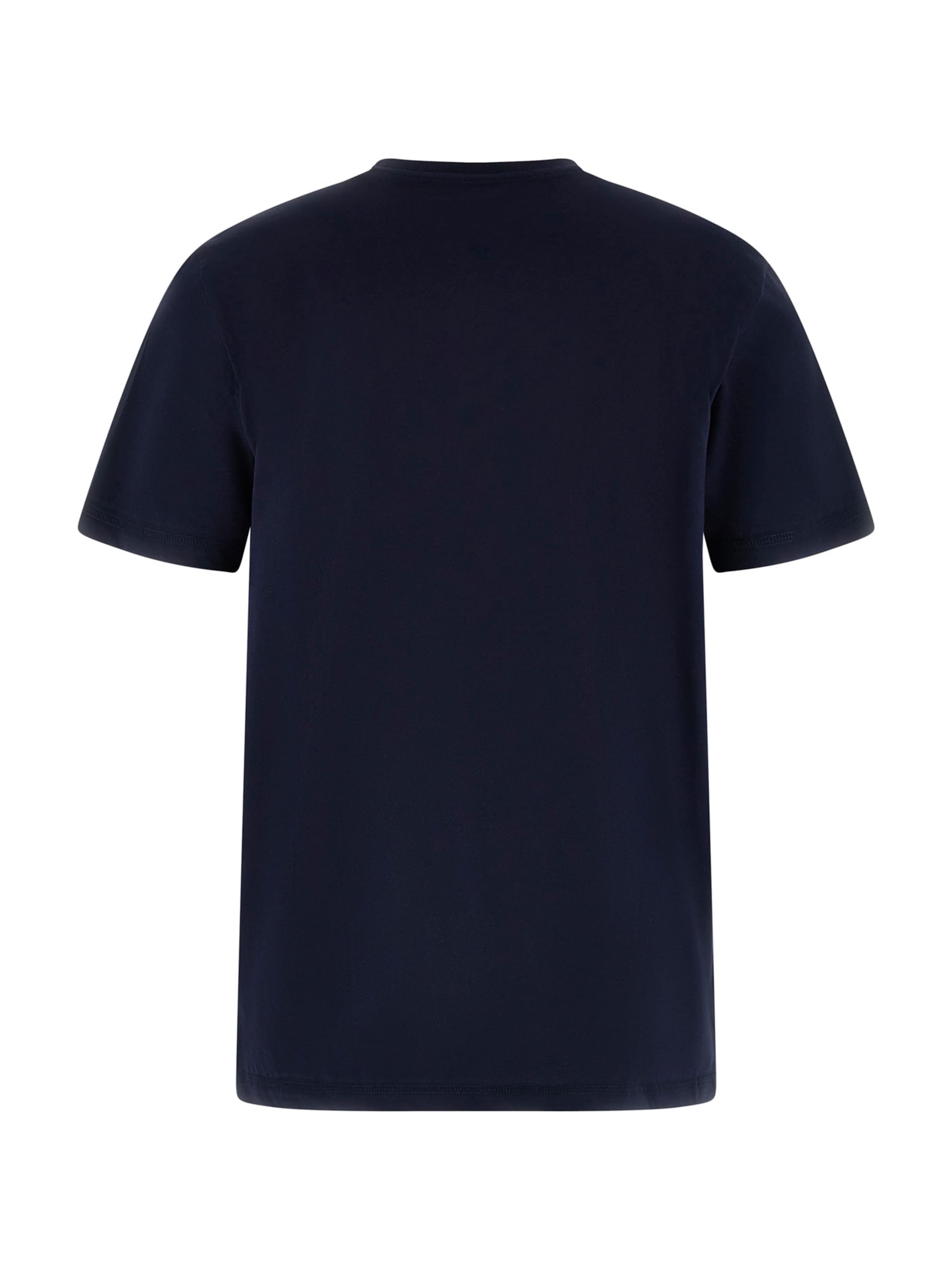 GUESS Футболка 'FLAGS AND CORD' в Синий