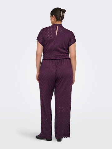 ONLY Carmakoma Wide Leg Hose 'CARAubrey' in Lila