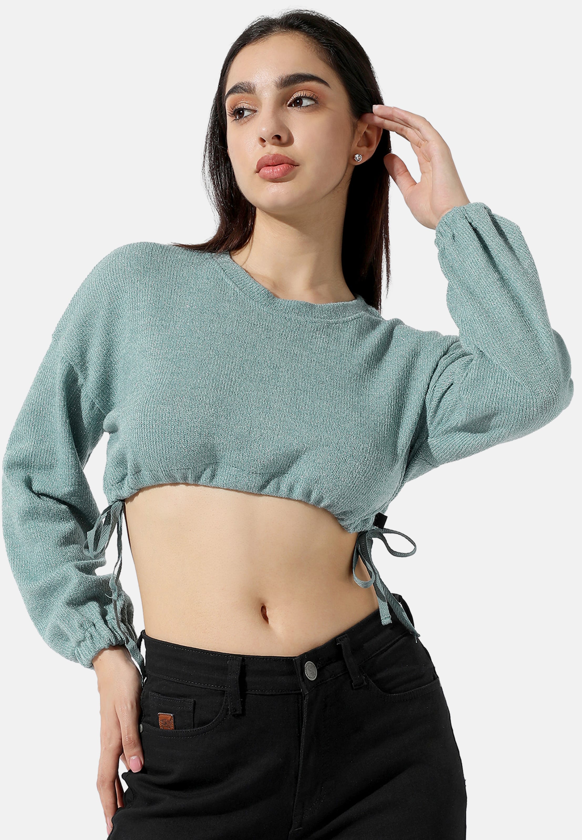 Campus Sutra Sweater 'Aaliyah' in Pastel Green | ABOUT YOU