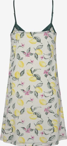 LASCANA Nightgown 'Summer Fruits' in Yellow: back