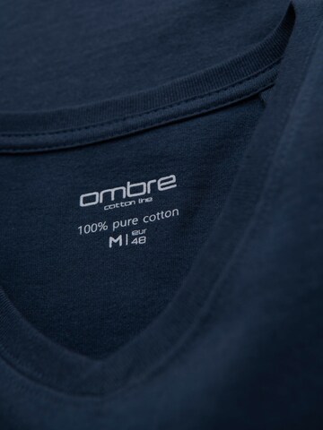 Ombre Shirt in Blauw
