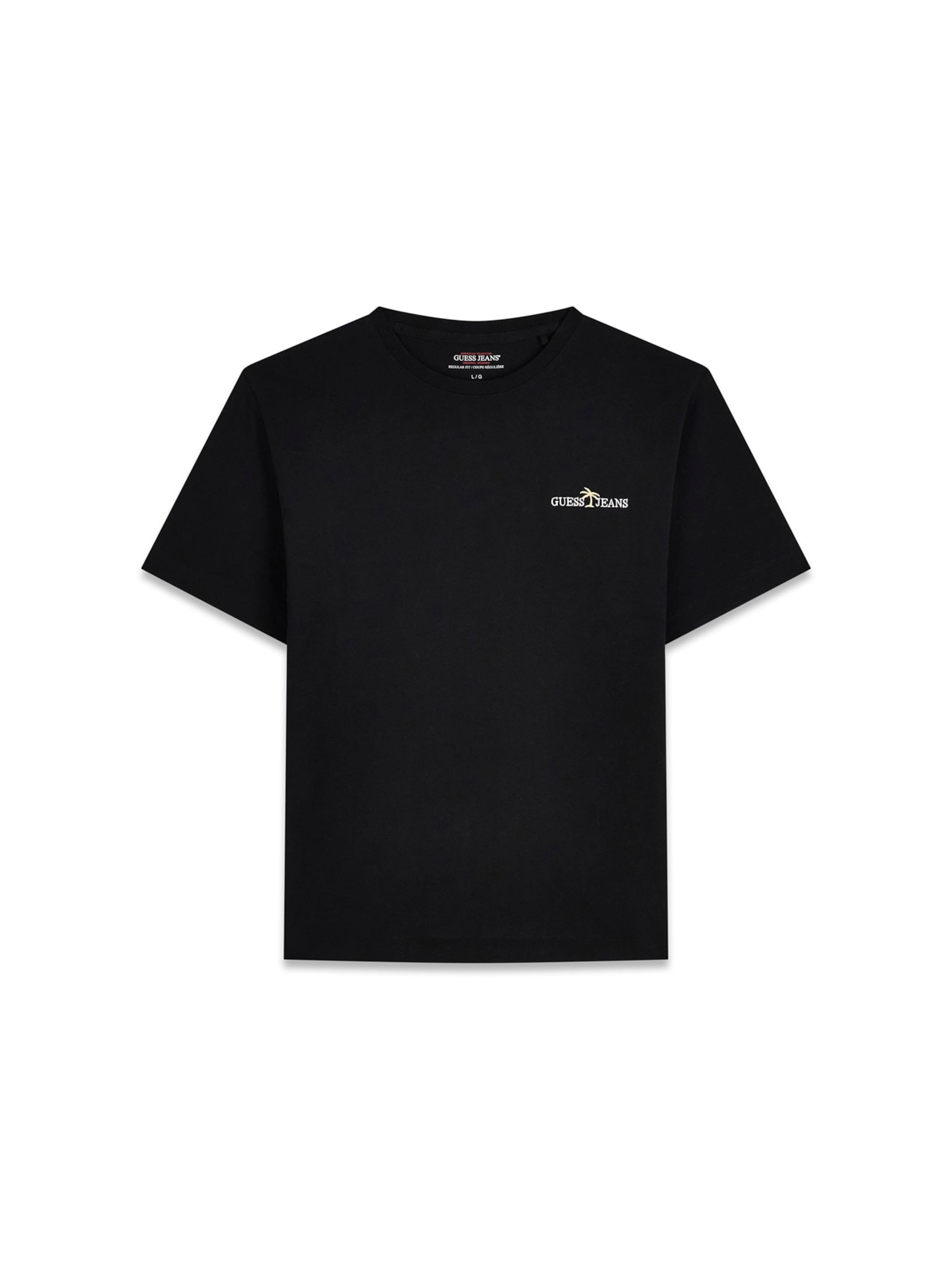 GUESS JEANS Tričko - Čierna: predná strana