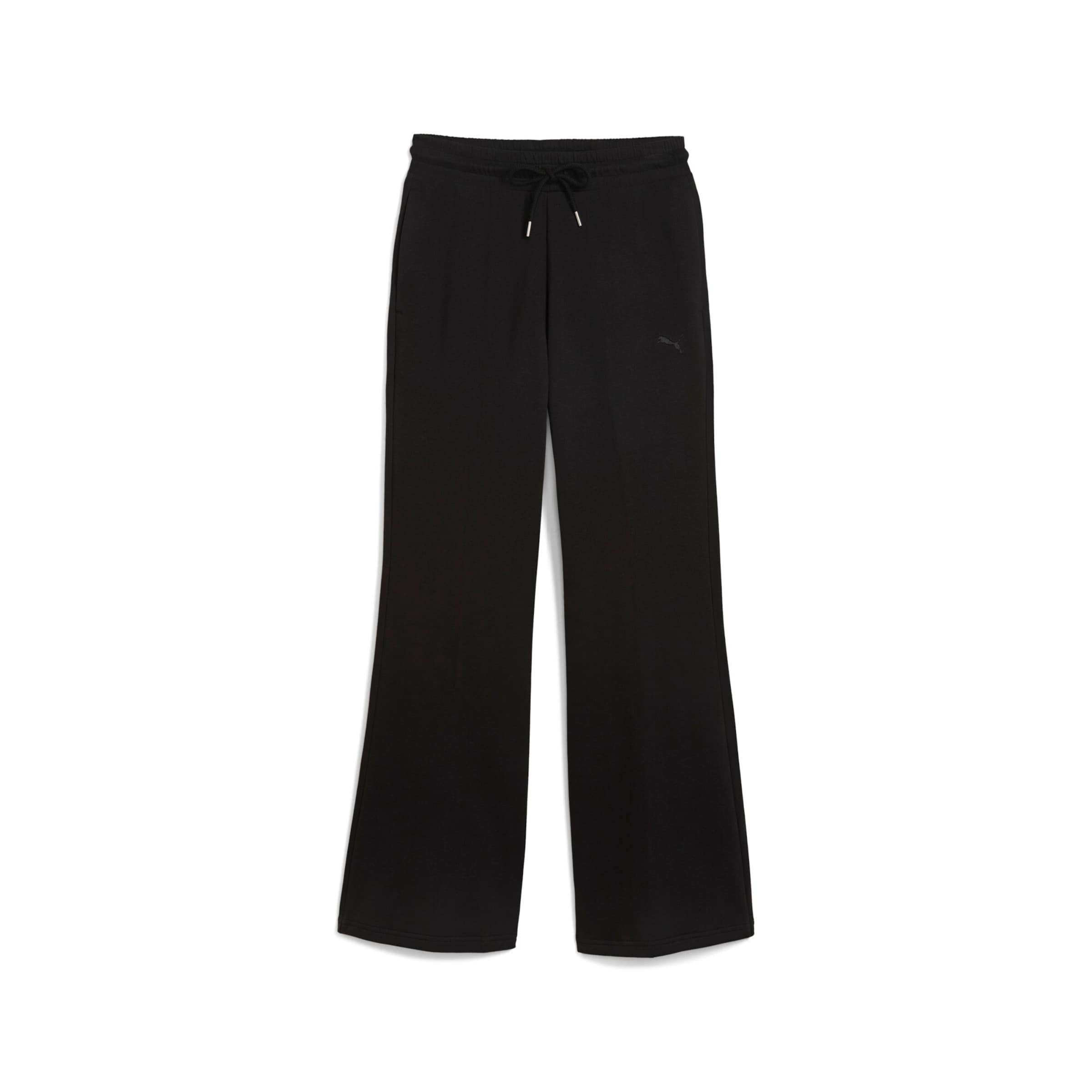 PUMA Wide Leg Hose in Schwarz: Vorderseite