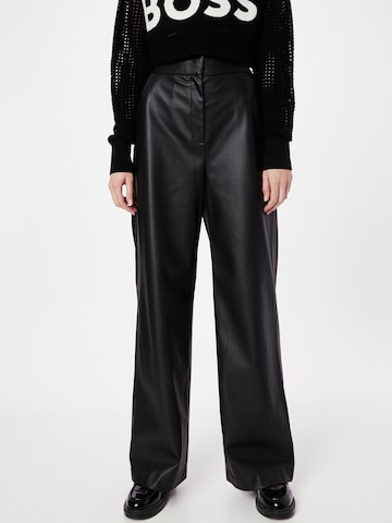 BOSS Black Wide leg Trousers 'Tokasa' in Black: front