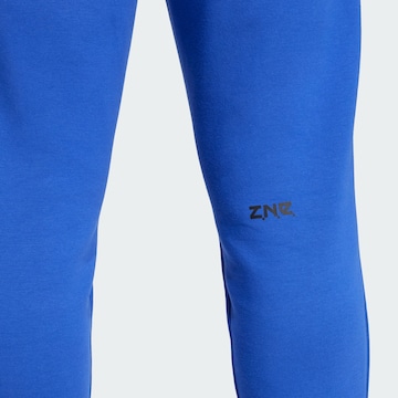 ADIDAS SPORTSWEAR Tapered Workout Pants 'Z.N.E. Premium' in Blue