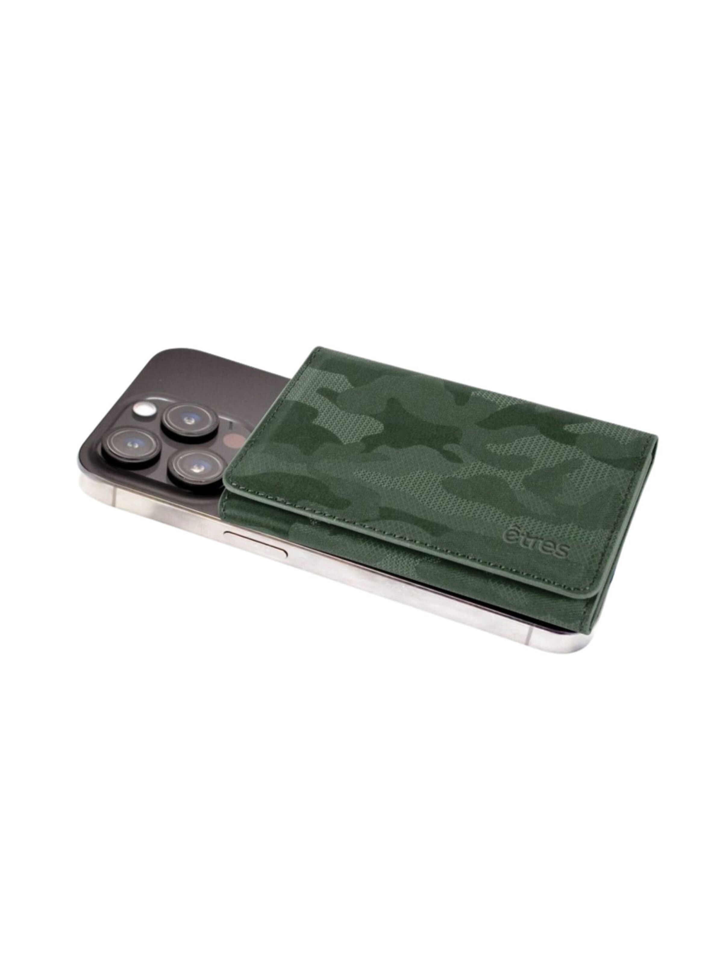 Techmade Wallet 'Etres Smart Wallet - Flach • Camo' in Green