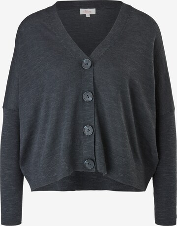 s.Oliver Knit Cardigan in Blue: front