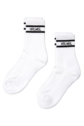 Harlem Soul Socks in White: front