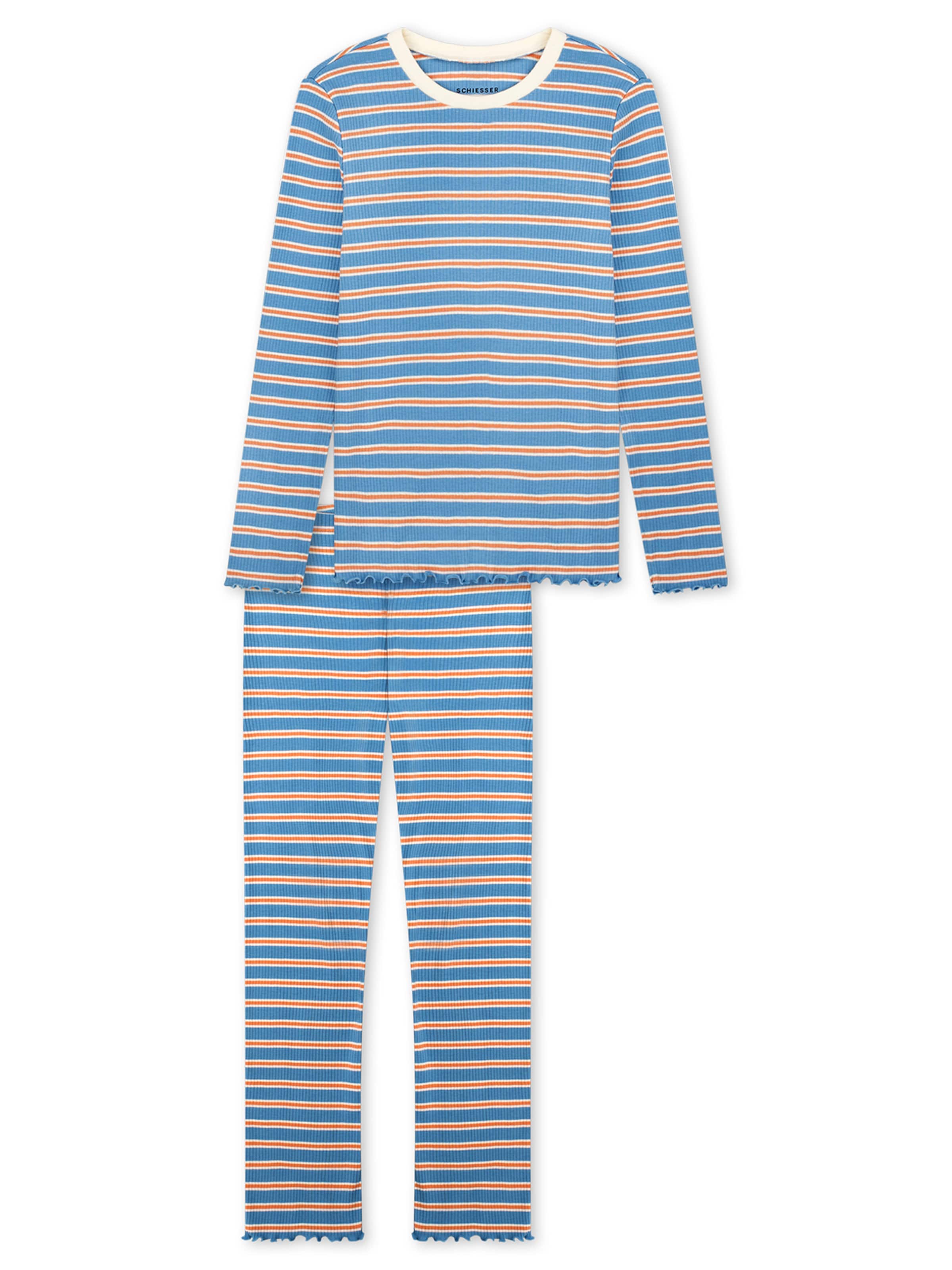 Pyjama ' Nightwear ' SCHIESSER en bleu : devant