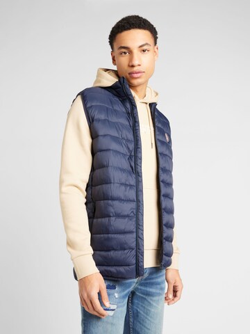 Kronstadt Bodywarmer 'Bo' in Blauw: voorkant