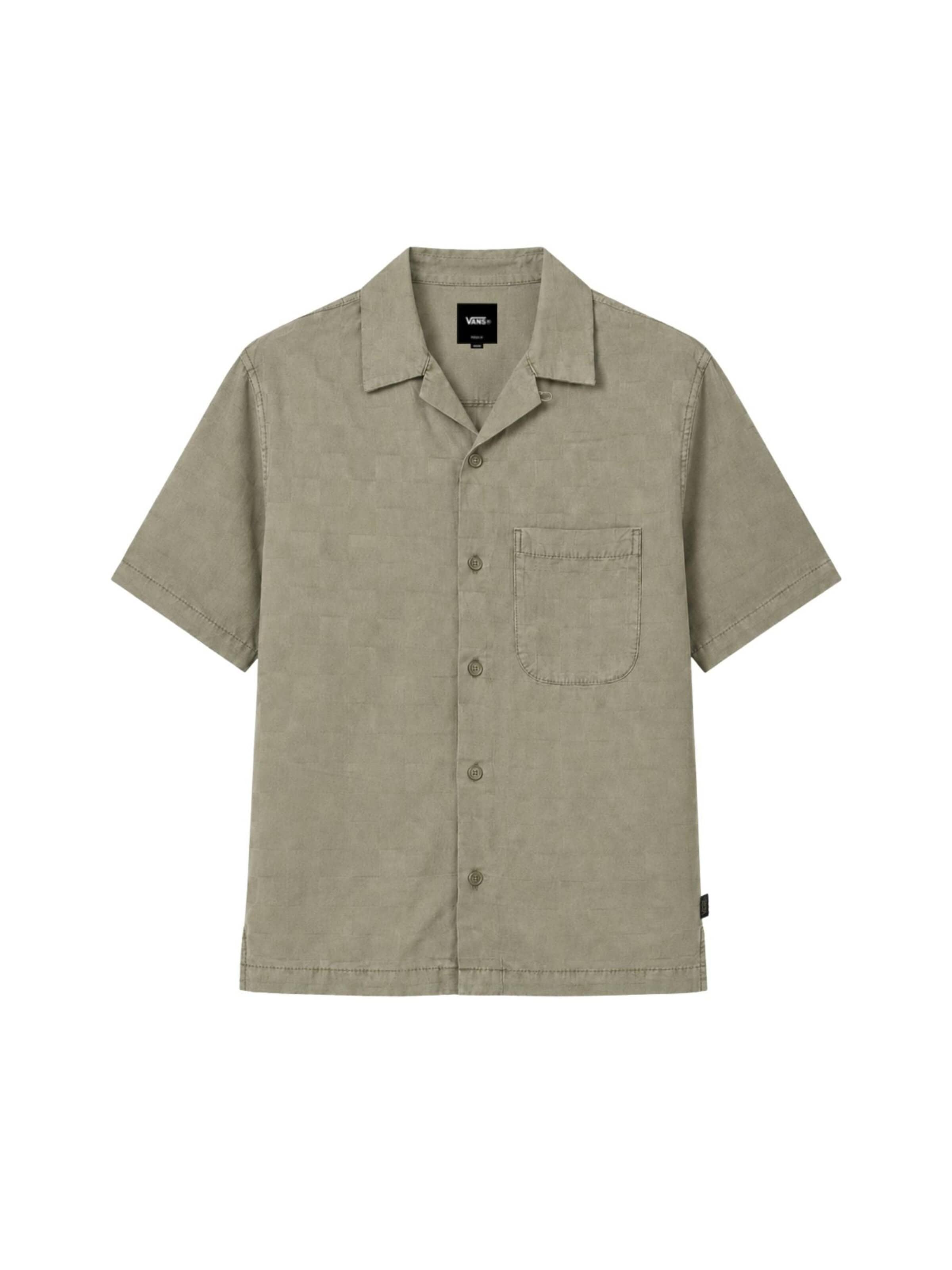 Coupe regular Chemise 'VAN DOREN TENCEL CHECK' VANS en vert : devant