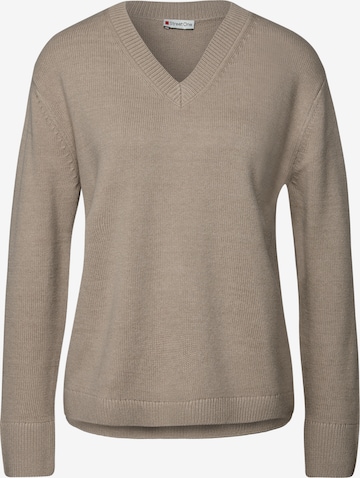 STREET ONE Pullover in Beige: Vorderseite