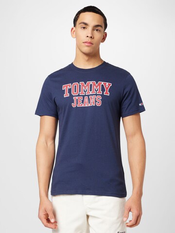 Tommy Jeans Skjorte 'Essential' i blå: forside