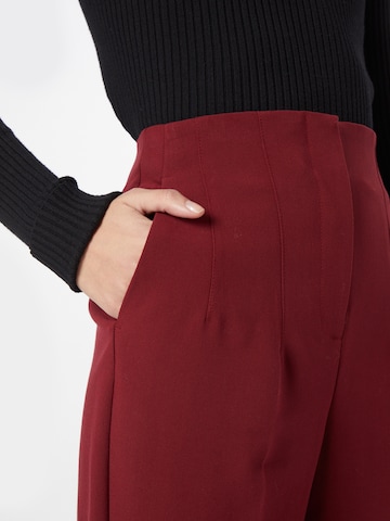Warehouse Slimfit Kalhoty s puky – červená