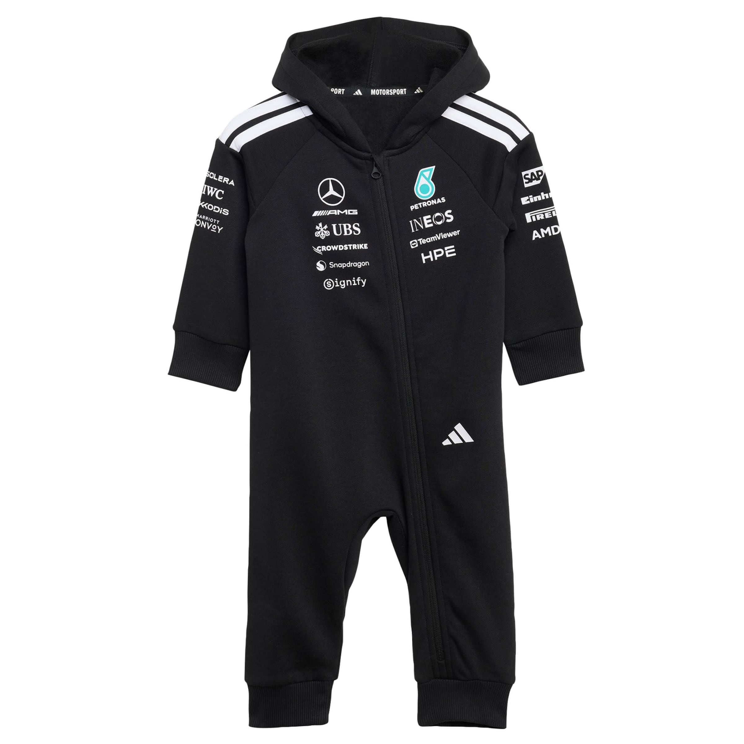 ADIDAS PERFORMANCE Overall 'Mercedes - Amg Petronas Formula 1 Team DNA' in Schwarz: Vorderseite