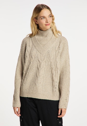 DreiMaster Vintage Sweater in Beige: front