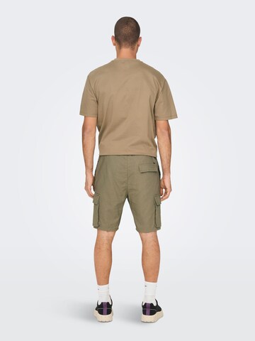 Only & Sons Regular Cargo trousers 'Sinus' in Green