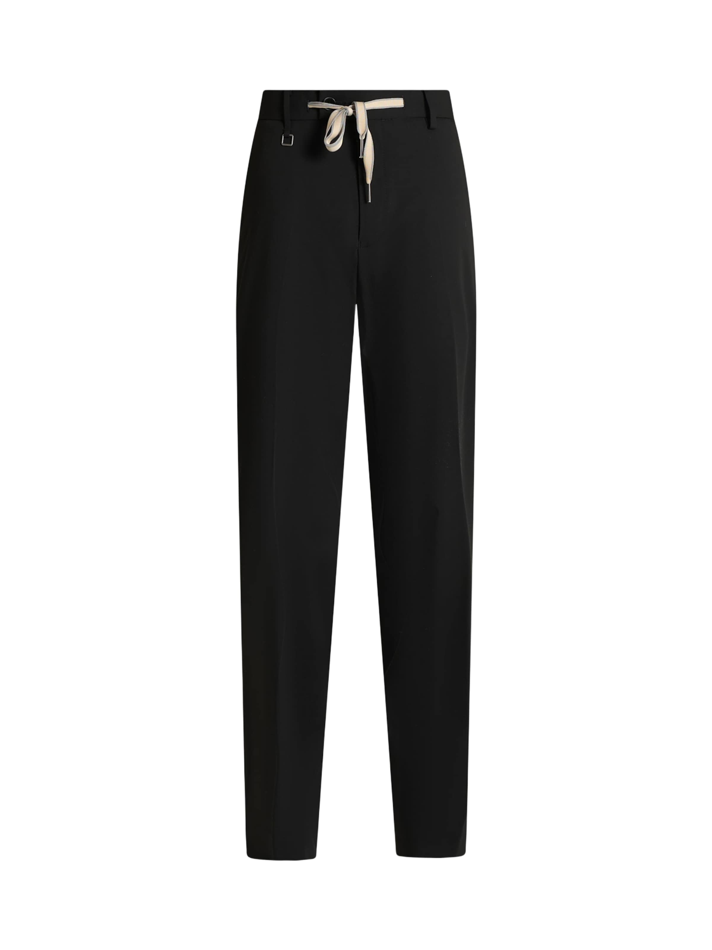 SSEINSE Regular Pleated Pants in Black: front