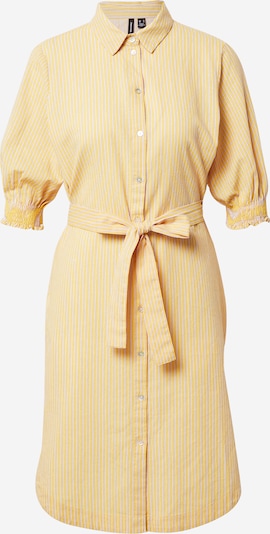 VERO MODA Robe-chemise 'ANNABELLE' en jaune / blanc, Vue avec produit