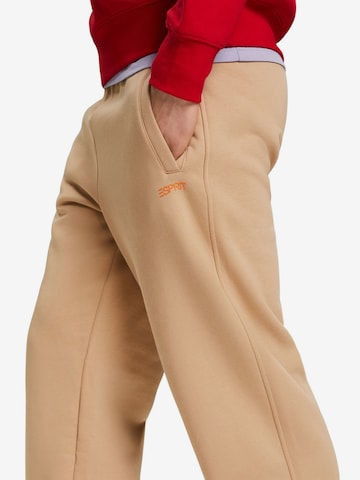 ESPRIT Loosefit Broek in Beige