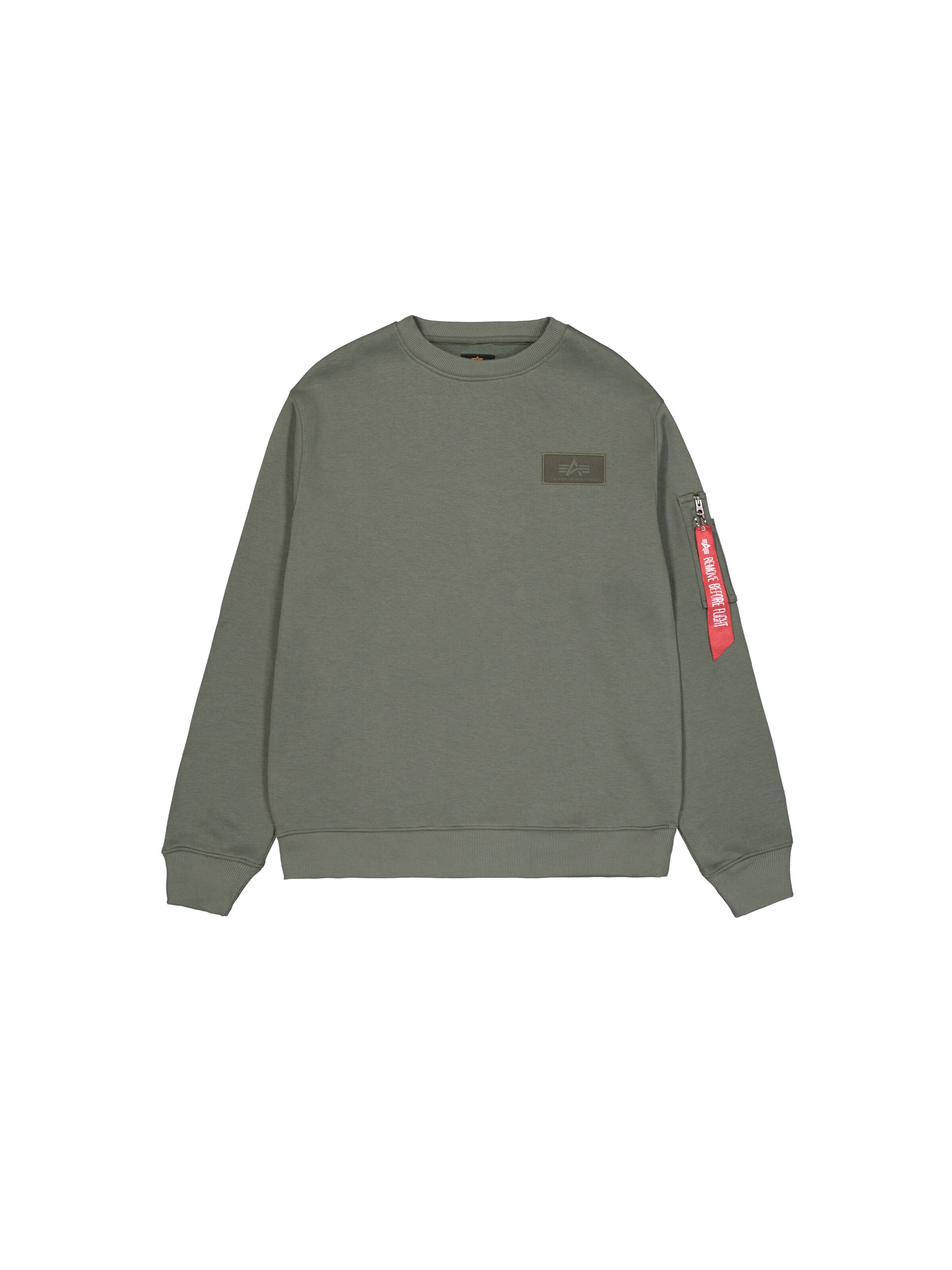 zaļš ALPHA INDUSTRIES Sportisks džemperis: no priekšpuses