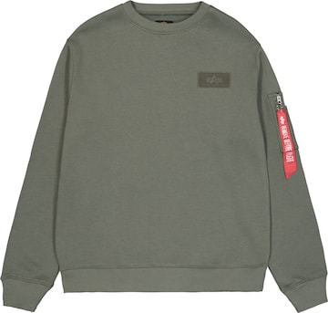 zaļš ALPHA INDUSTRIES Sportisks džemperis: no priekšpuses