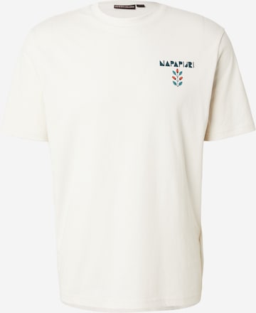 NAPAPIJRI - Camiseta 'S-SWHOL' en blanco: frente