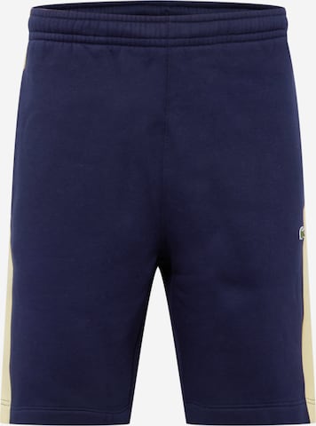 LACOSTE Regular Trousers in Blue: front