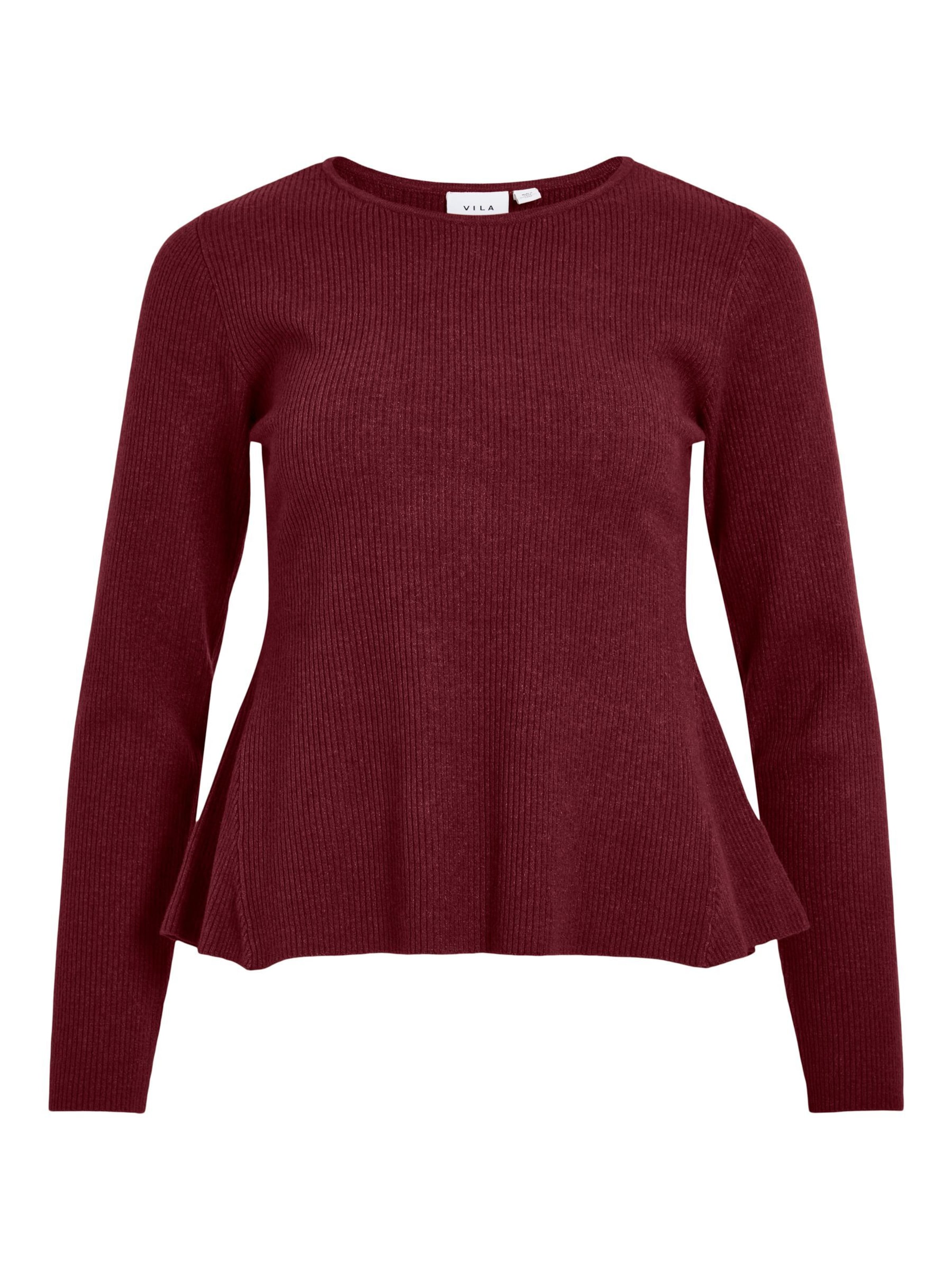 VILA Sweater 'VIMable' in Red: front