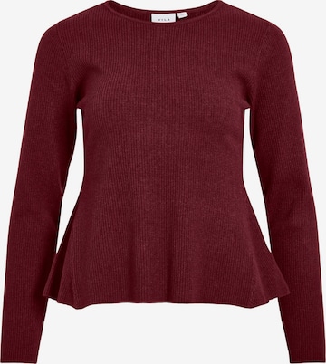 VILA Sweater 'VIMable' in Red: front