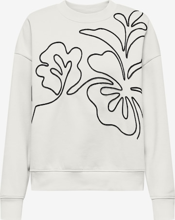 Sweat-shirt 'JDYCANOA' JDY en blanc : devant