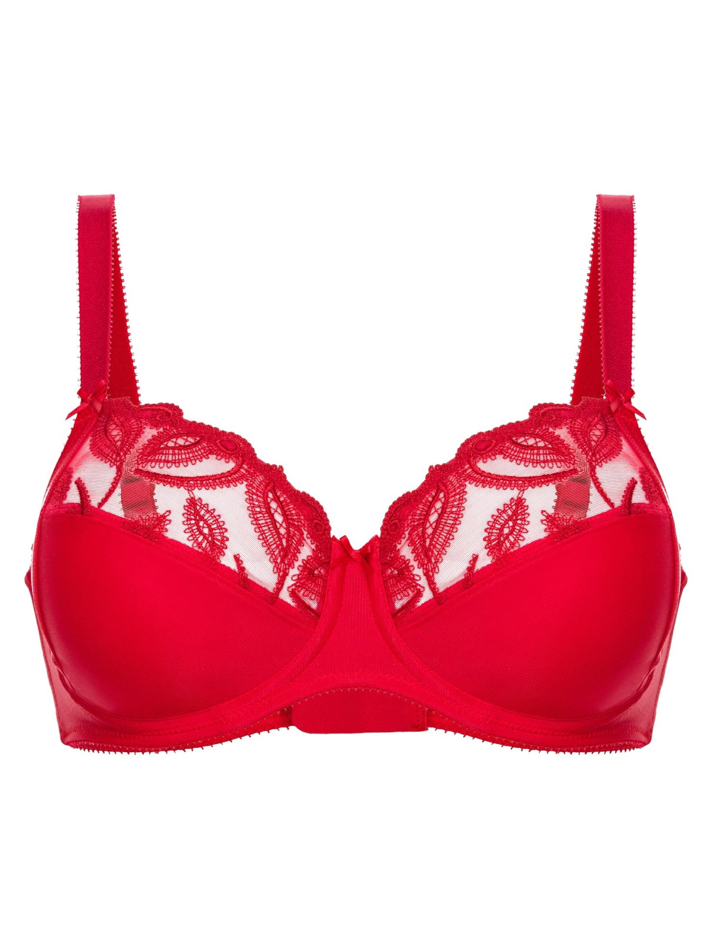 FELINA Minimiser Bra 'Choice' in Red: front