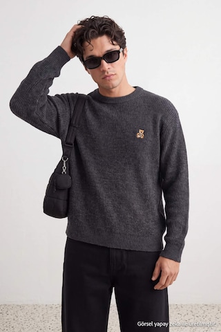 Pull-over Trendyol en gris : devant