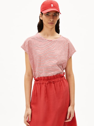 ARMEDANGELS Shirt 'Oneliaa' in Red: front