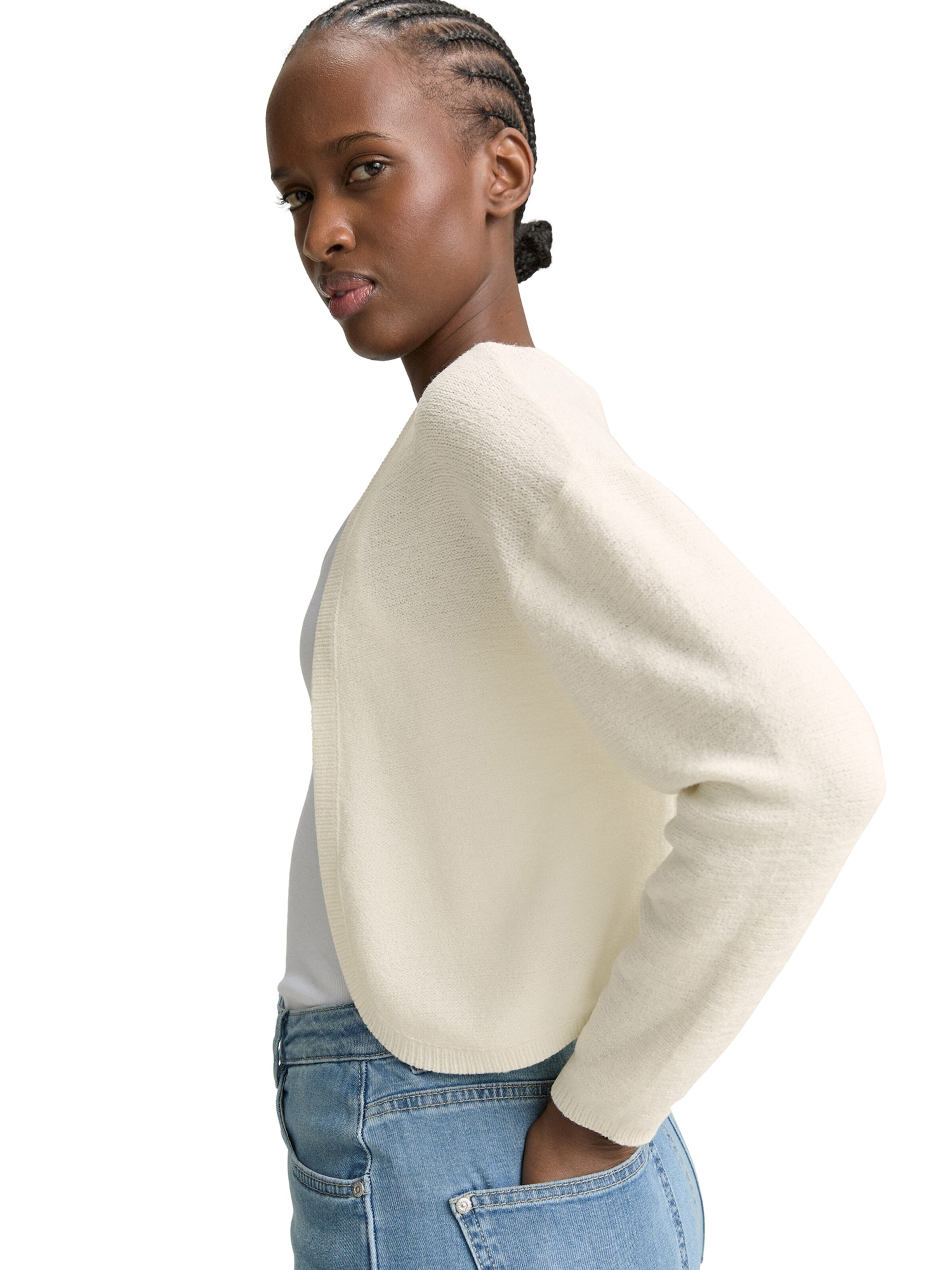 TOM TAILOR DENIM Kofta i vit