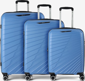Ensemble de bagages Benzi en bleu : devant