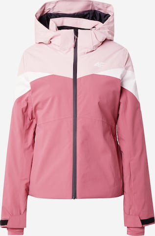 Veste outdoor 4F en rose : devant