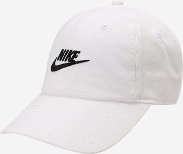 Nike Sportswear Cap in White: front