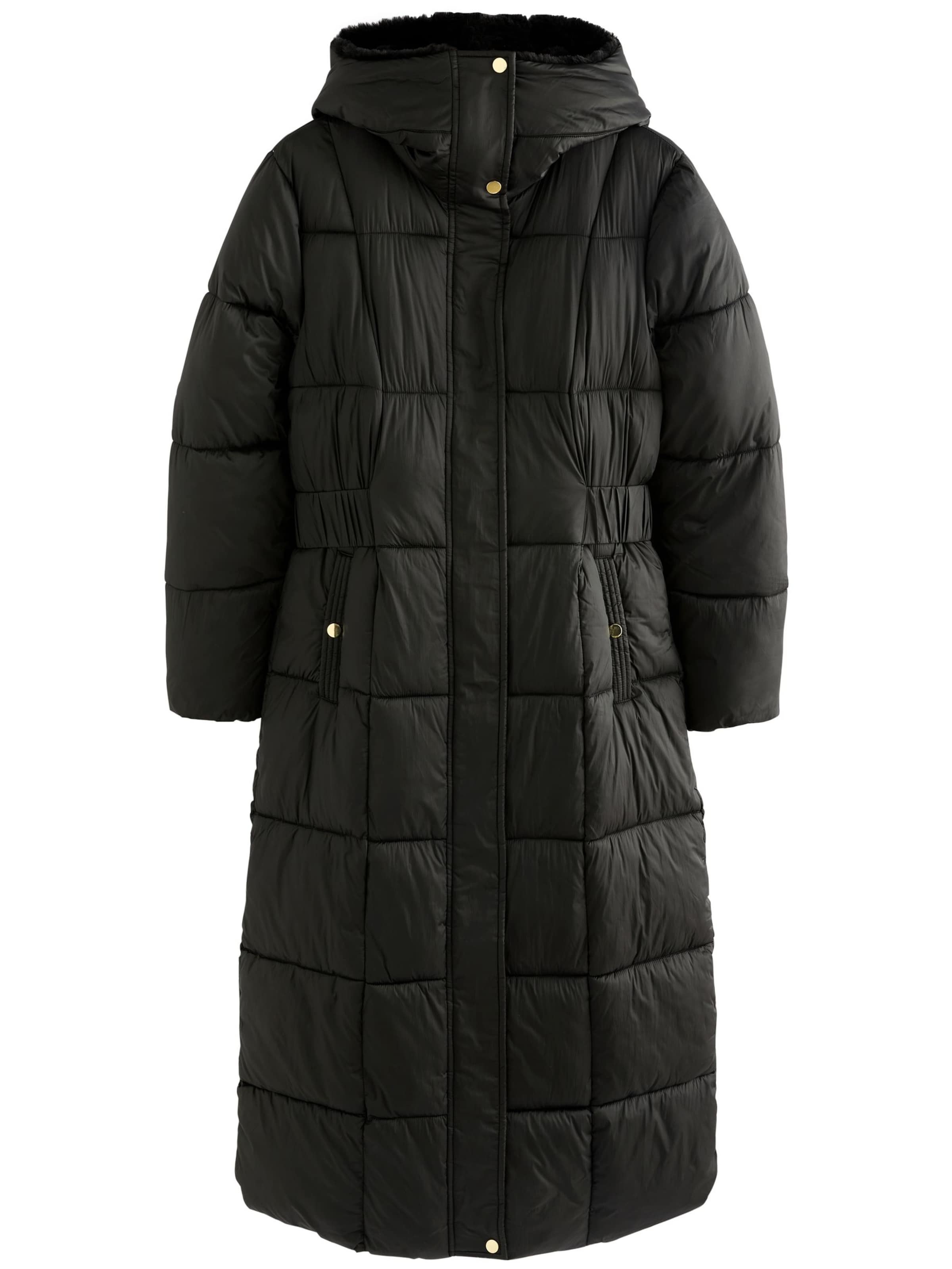 Next Зимнее пальто в Черный: спереди