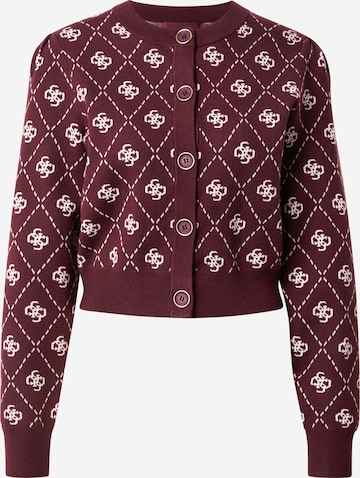 GUESS Вязаная кофта 'SARAH' в Лиловый: спереди