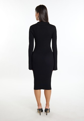 Rochie de la faina pe negru