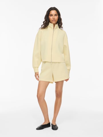 VILA - Sudadera con cremallera 'VILoana' en amarillo